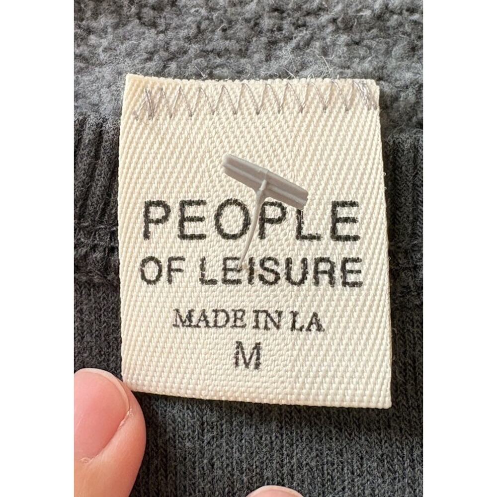 People of leisure $108 NEW Women’s Pink Floyd Oversized Sweatshirt Sz M Grey CC - Picture 4 of 10